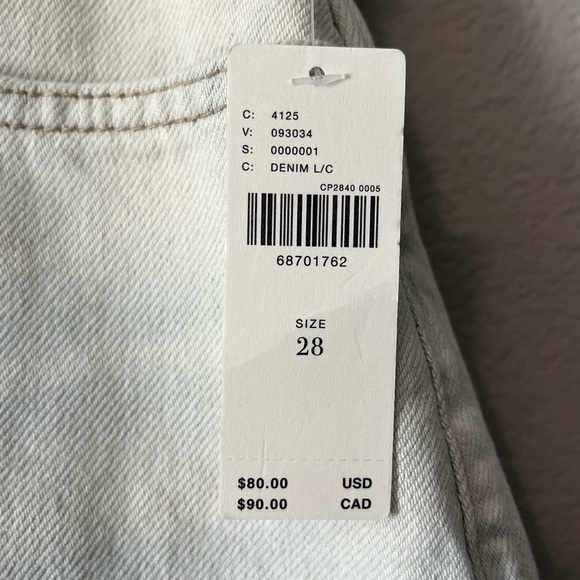 ***Anthropologie NWT Pilcro Denim Micro Jean Shorts Light Denim Blue Size 28*** - Picture 11 of 11